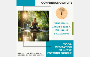 CONFERENCE : Les effets de la pratique du yoga et de la méditation sur le bien-être psychologique